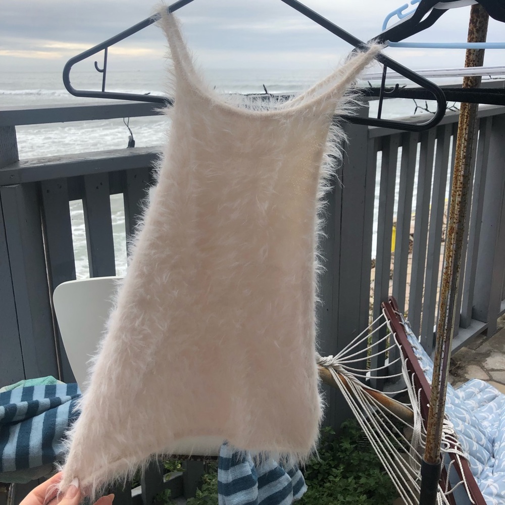 Furry crop top